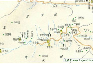 天台山导游图