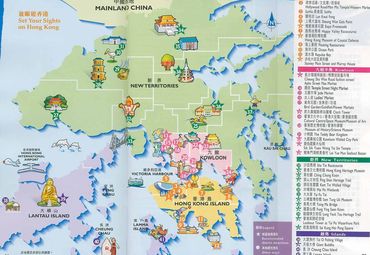 香港旅游地图图片