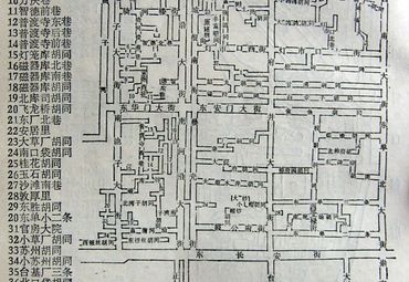 老北京胡同游地图