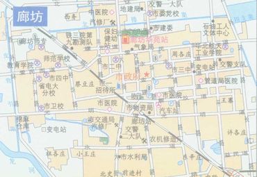 河北廊坊市区地图图片