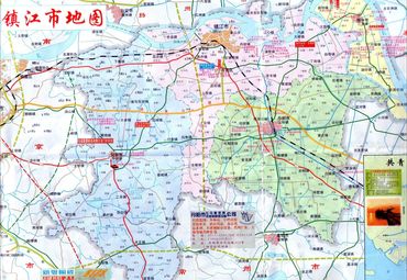 江苏镇江地图
