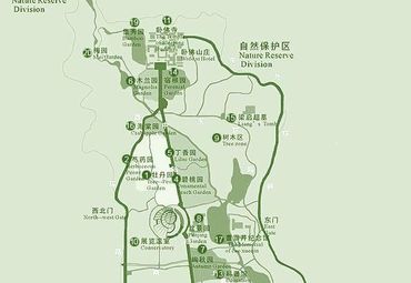 北京植物园地图