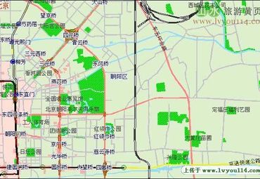 北京朝阳区地图图片
