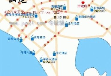 广东省汕尾市酒店分布地图