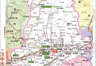 陕西省汉中市勉县交通旅游地图图片