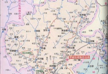 罗城么佬族自治县地图