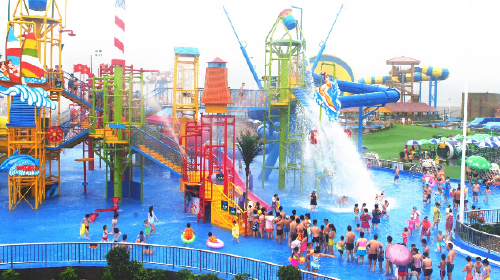 宁波湾海皮岛梦幻水世界1日游室内水上乐园,玩水不怕晒,嗨