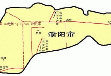 河南省濮阳市道路交通地图