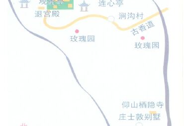 北京市妙峰山景点地图.
