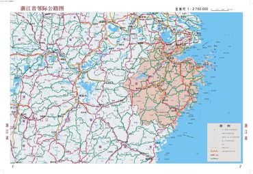 浙江省邻际公路图