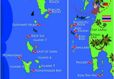 【斯米兰群岛地图】斯米兰群岛在哪里_斯米兰群岛怎么走_途牛