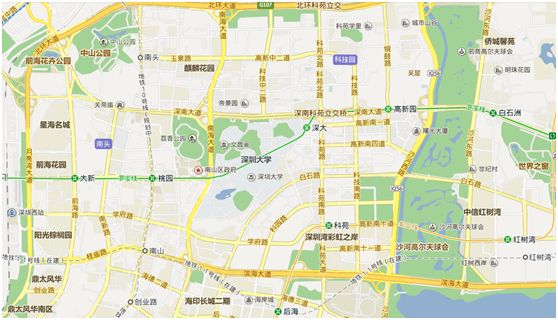 深圳市南山区地图