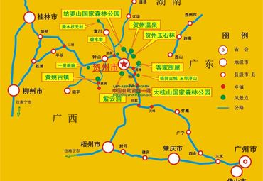 贺州旅游地图图片