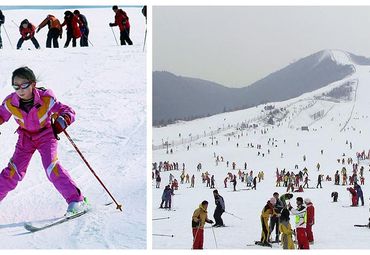 济南金象山滑雪场图片