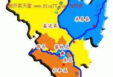 攀枝花地图