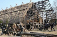 参观河姆渡镇芦山寺村