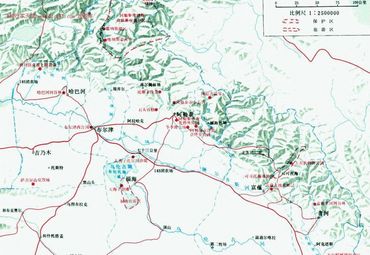 新疆阿勒泰地区游览图.