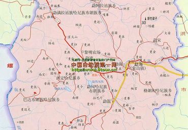 云南省勐海县地图