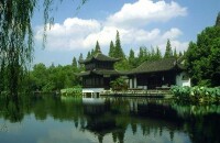 观赏荷池南岸水榭建筑