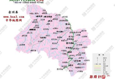 四川省金川县地图图片