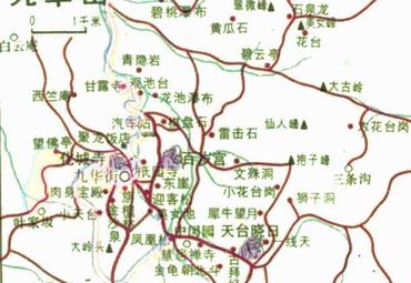 安徽九华山导游图