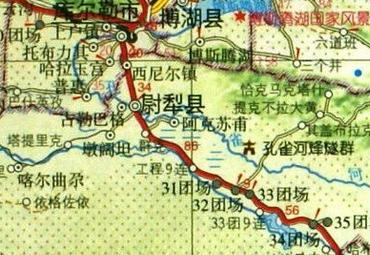 【尉犁县地图】尉犁县全图查询_2016中国新疆巴音郭楞