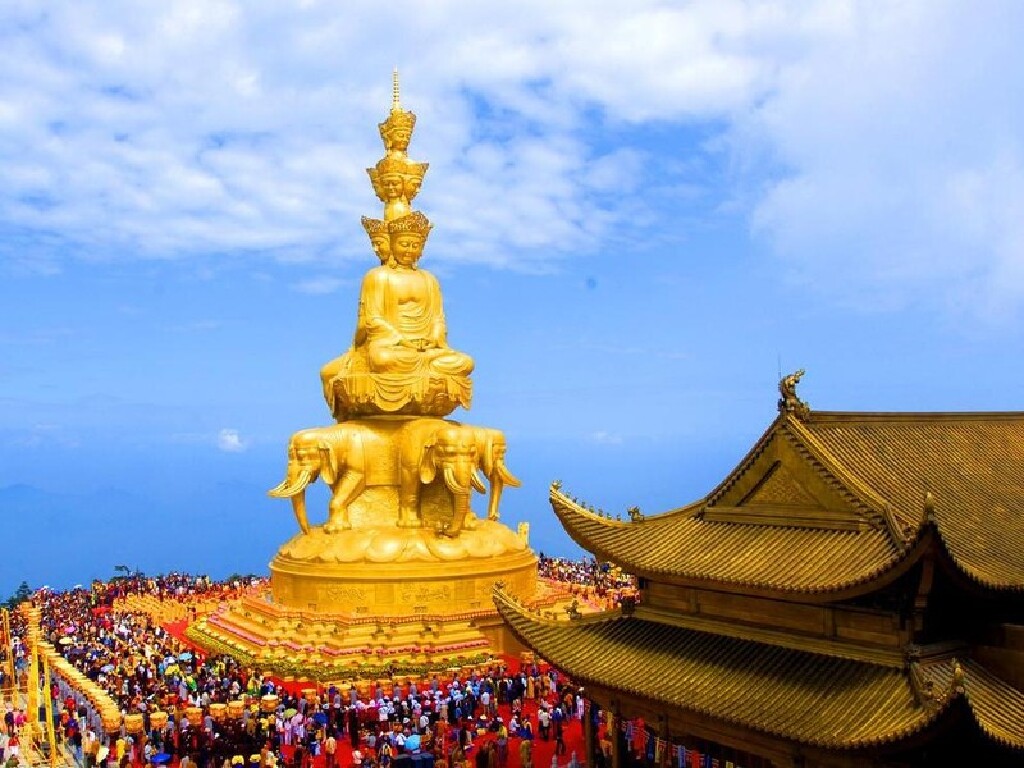  峨眉山-乐山大佛2日游>登峨眉金顶观云海,不进购物店,自愿消费,成都