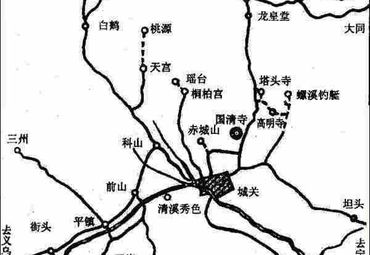 台州天台山l旅游地图