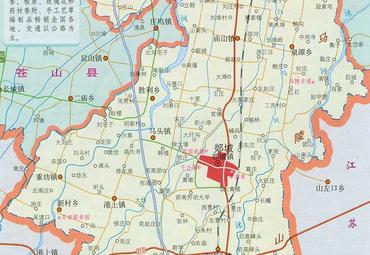 山东临沂市平邑地图展示图片