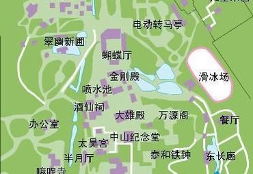 五泉山公园导游图