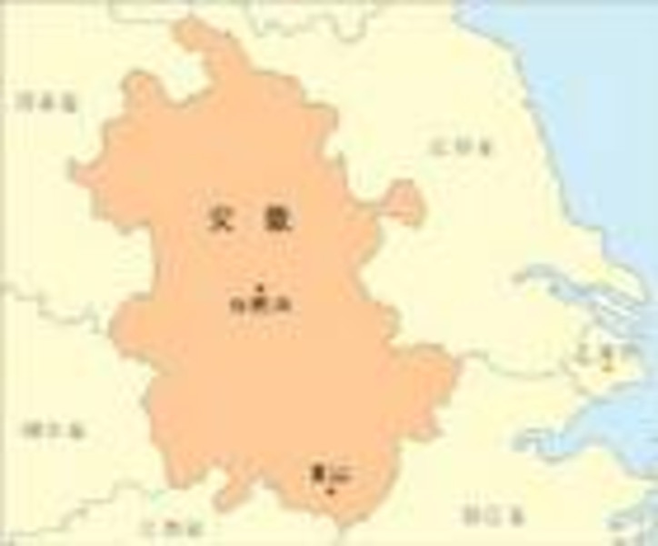 安徽省唯一一个被三省包围的省直管县   安徽,河南,江苏三省的地图