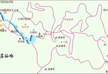 苏仙岭风景名胜区地图