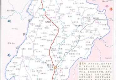 江西萍乡市莲花县地图图片