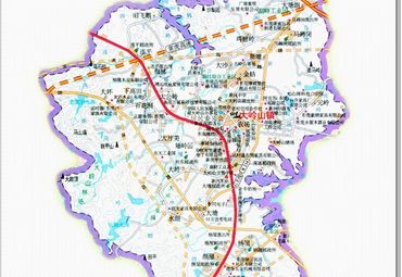 广东东莞大岭山镇地图.图片