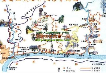 长江三峡地图