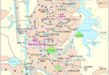 云南省思茅市城区地图图片