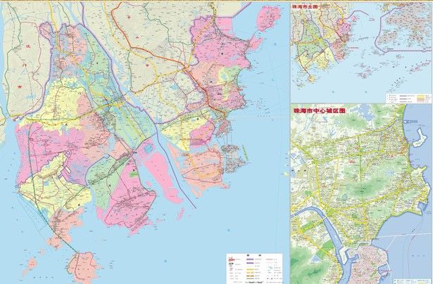 珠海市地图图片