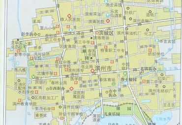 山东滨州城区地图