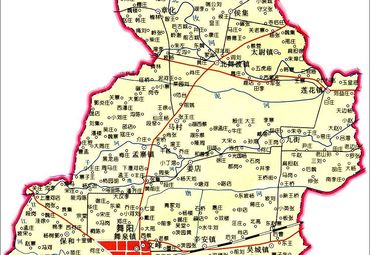 漯河市舞阳县行政区划地图图片
