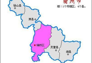 宿州市行地图