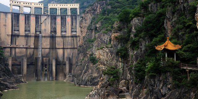 石门水库风景图片