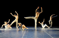 观看芭蕾舞演出