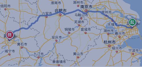 武汉到上海多少公里