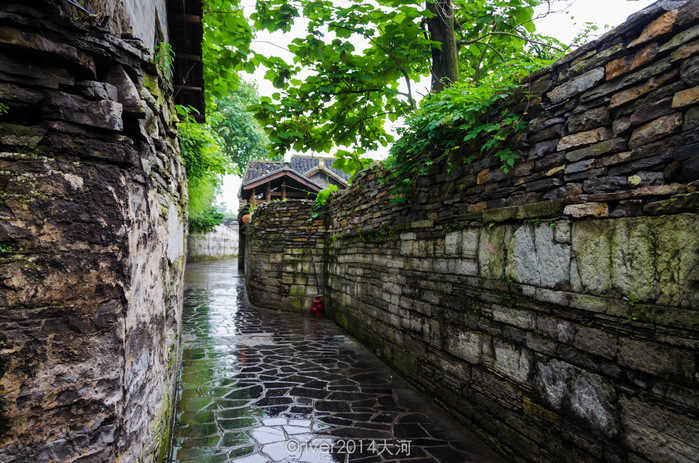 雨后的小巷,更增添了一种美感,也许游览这样的小巷子就要雨天才是最