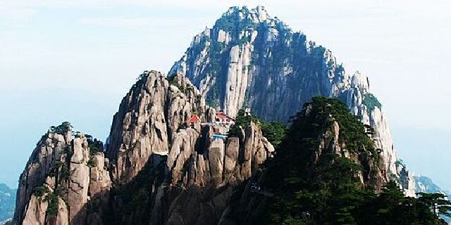 黄山天都峰最险的照片