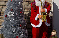 圣诞老人村与圣诞老人合影