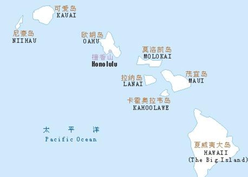 夏威夷欧胡岛观光地图_夏威夷欧胡岛景点介绍