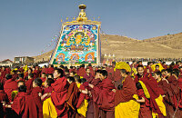 拉卜楞寺晒佛节