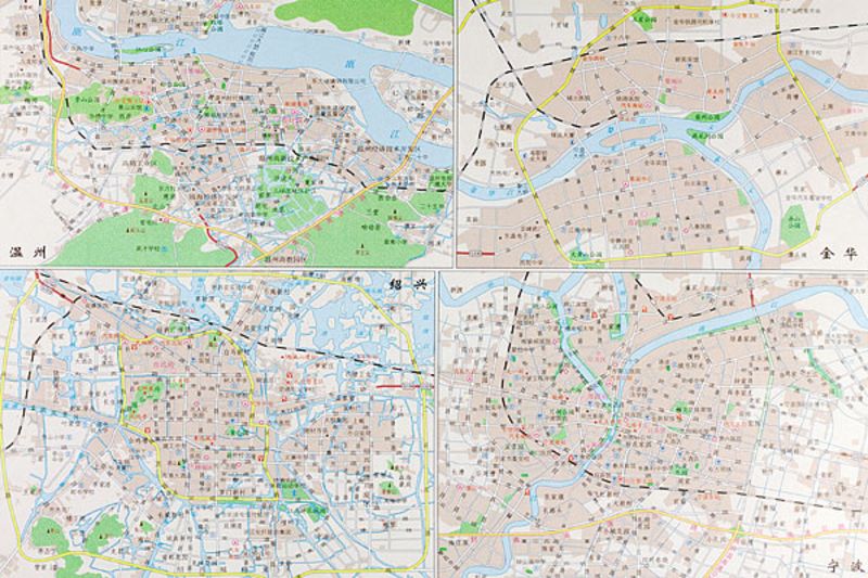 金华地图_ 金华著名的旅游景点_金华地图指南图片