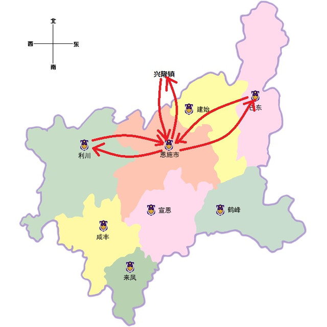 宜昌-利川-恩施-巴东-恩施-兴隆-恩施